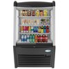 Koolmore 36" Open Air Merchandiser Grab and Go Refrigerator with LED Lighting and Night Curtain CDAU-13C